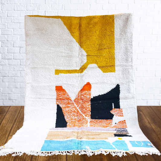 TAPIS YAAS X UHORAKEYE Abstract Ginger ◈ 300 cm x 210 cm