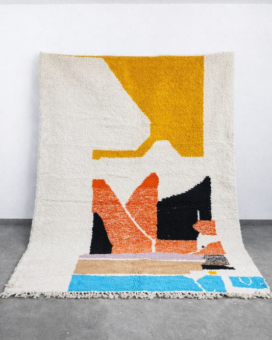 TAPIS YAAS X UHORAKEYE Abstract Ginger ◈ 300 cm x 210 cm