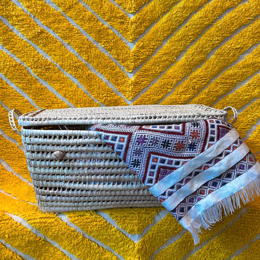Malle en feuille de palmier L80