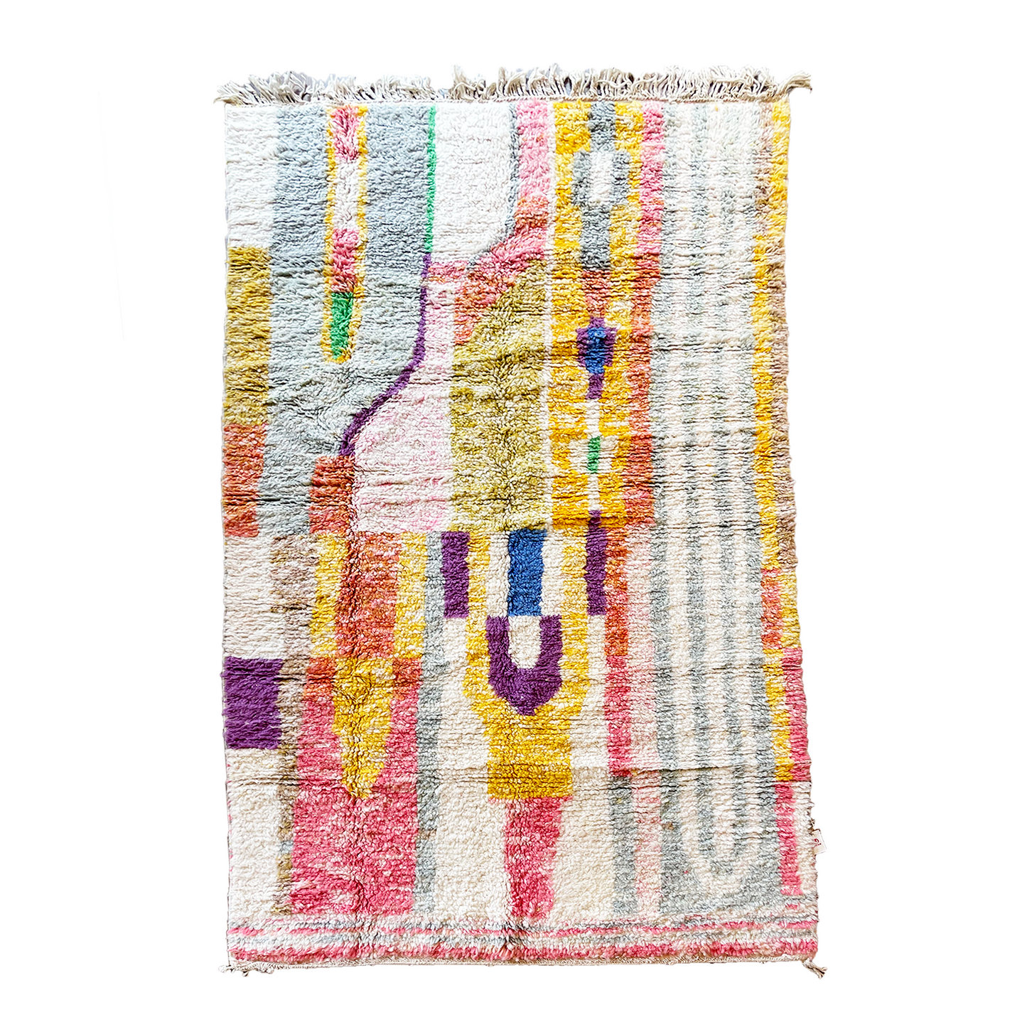 TAPIS BENI OUARAIN COLORÉ ◈ 243 cm x 140 cm