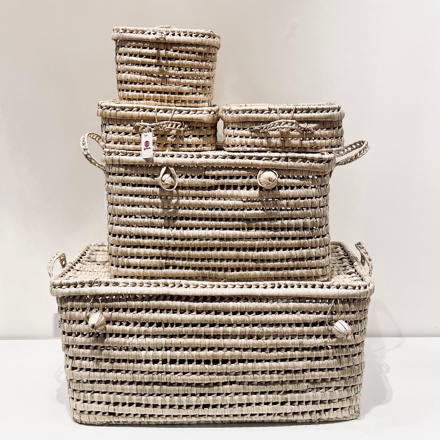 Malle en feuille de palmier L80