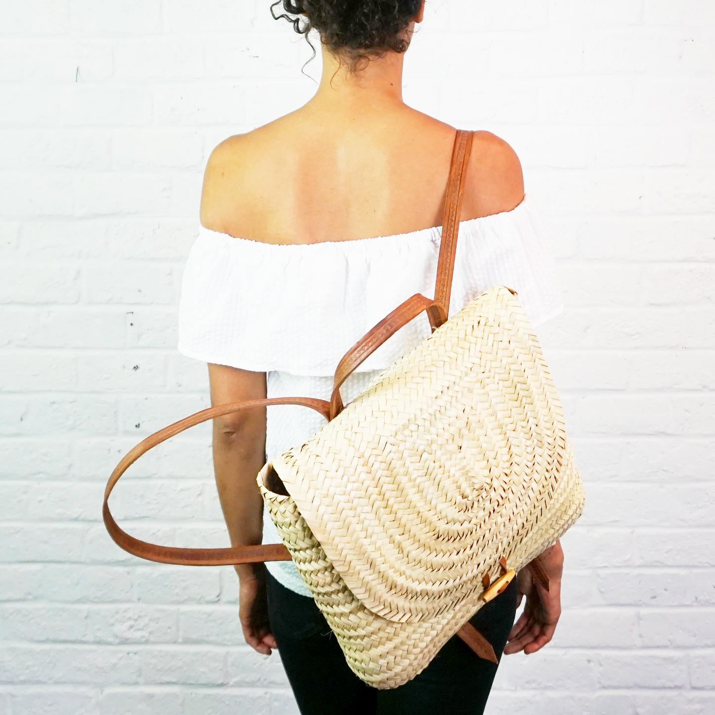 Sac à dos en osier