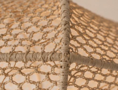 Raffia lamp