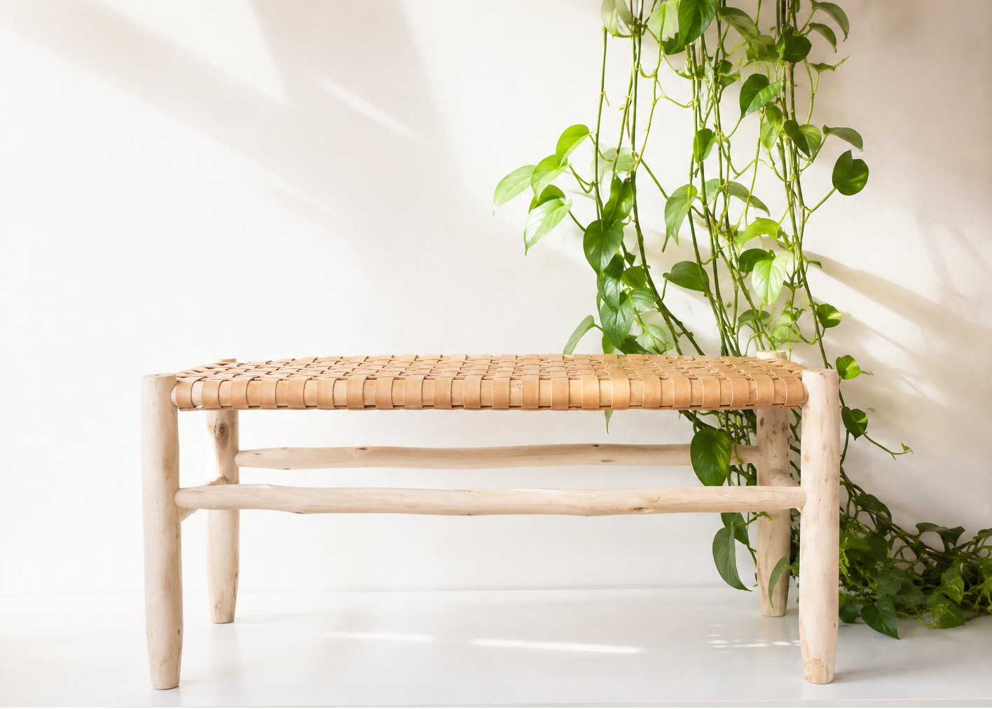 Leather bench 1M