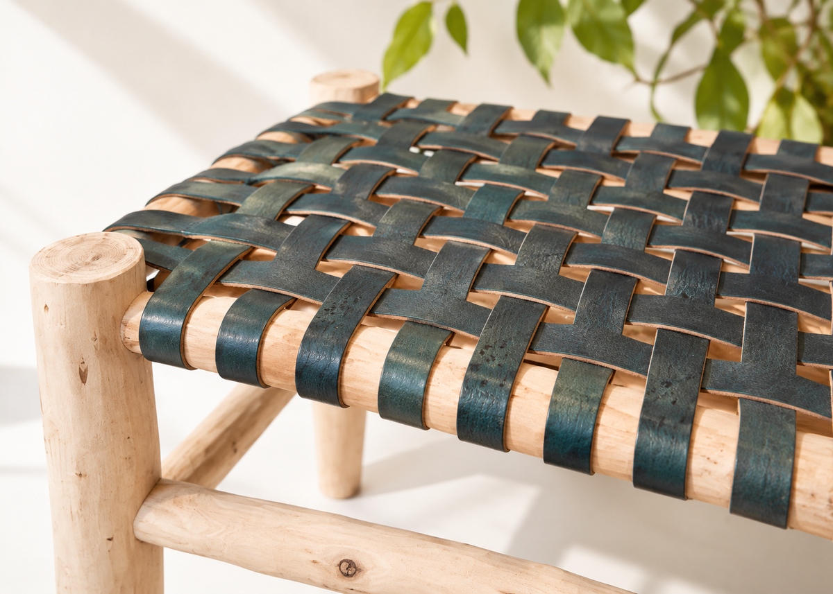 Leather bench 1M