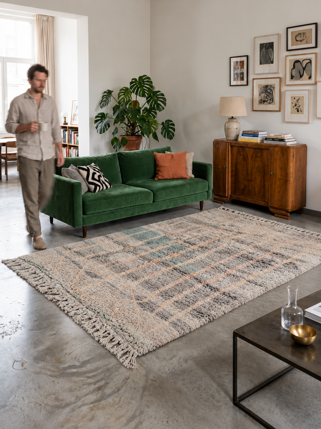 TAPIS BENI OUARAIN COLOR ◈ 250 cm x 160 cm