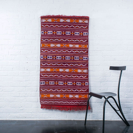 Tapis kilim, tapis berbère rouge, tapis berbère, tapis Bruxelles